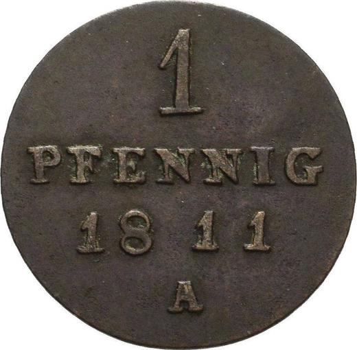 Reverse 1 Pfennig 1811 A -  Coin Value - Prussia, Frederick William III