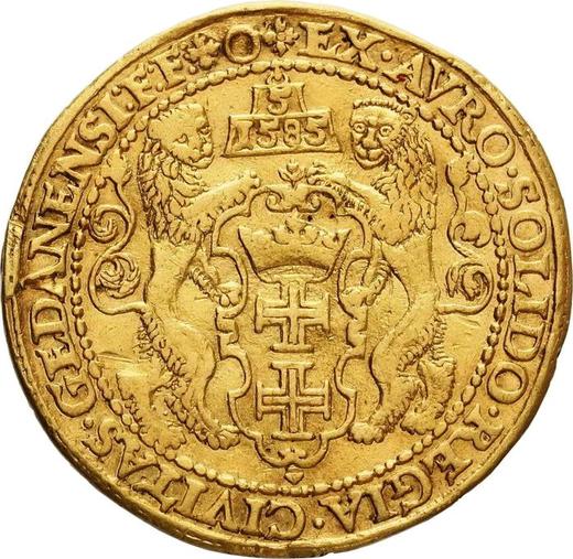 Reverse Donative 5 Ducat 1585 "Danzig" - Gold Coin Value - Poland, Stephen Bathory