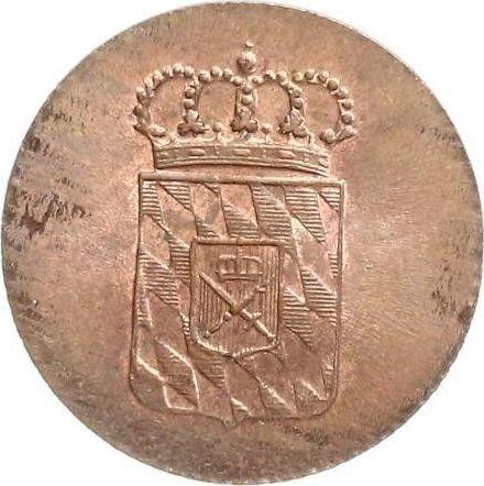 Anverso 1 Pfennig 1834 - valor de la moneda  - Baviera, Luis I