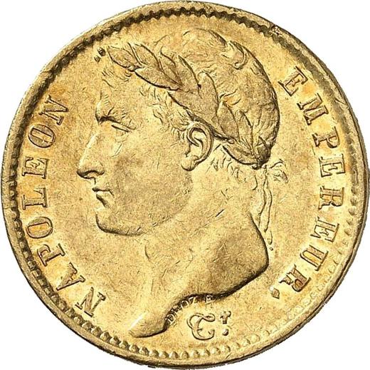 Awers monety - 20 franków 1808 M "Typ 1807-1808" Tuluza - Francja, Napoleon I