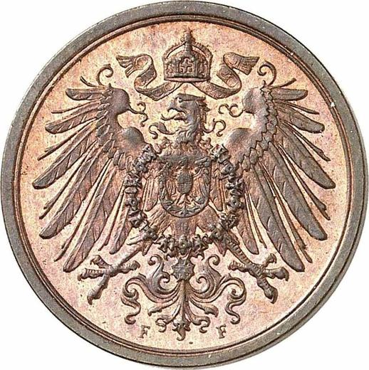 Reverse 2 Pfennig 1905 F "Type 1904-1916" -  Coin Value - Germany, German Empire