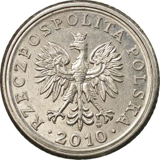 Awers monety - 10 groszy 2010 MW - cena  monety - Polska, III RP po denominacji