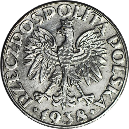 Аверс монеты - 50 грошей 1938 года Железо - цена  монеты - Польша, Немецкая оккупация