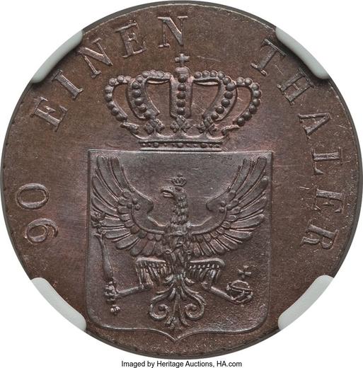 Аверс монеты - 4 пфеннига 1836 года A - цена  монеты - Пруссия, Фридрих Вильгельм III