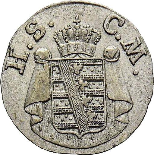 Аверс монеты - 1 крейцер 1808 года - цена серебряной монеты - Саксен-Мейнинген, Бернгард II