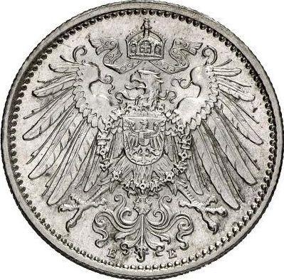 Reverso 1 marco 1905 E "Tipo 1891-1916" - valor de la moneda de plata - Alemania, Imperio alemán