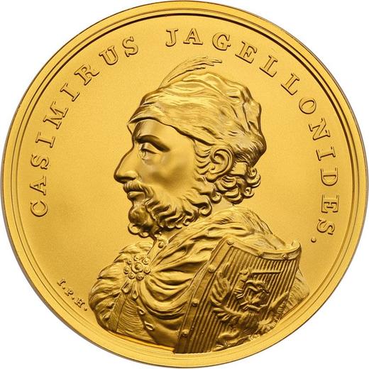 Reverso 500 eslotis 2015 MW "Casimiro IV Jagellón" - valor de la moneda de oro - Polonia, República moderna