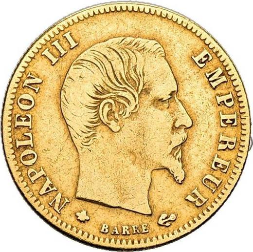 Obverse 5 Francs 1859 BB "Type 1855-1860" Strasbourg - France, Napoleon III