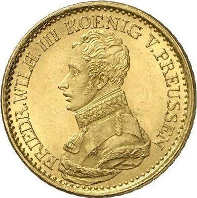 Awers monety - Friedrichs d'or 1822 A - cena złotej monety - Prusy, Fryderyk Wilhelm III