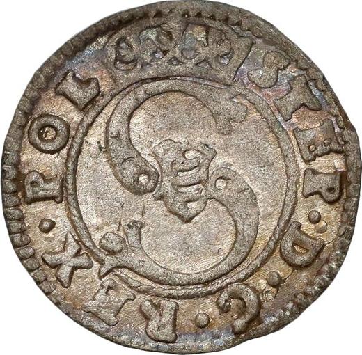 Аверс монеты - Шеляг 1584 года "Тип 1581-1585" - цена серебряной монеты - Польша, Стефан Баторий