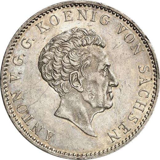 Obverse Thaler 1836 G "Mining" - Silver Coin Value - Saxony, Anthony