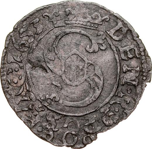 Аверс монеты - Денарий 1653 года - цена серебряной монеты - Польша, Ян II Казимир