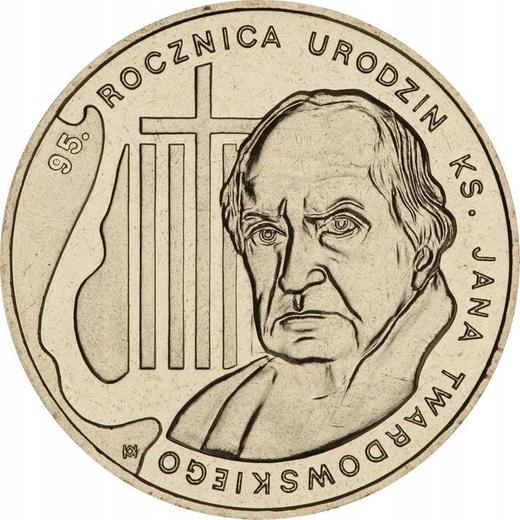 Rewers monety - 2 złote 2010 MW KK "95 Rocznica urodzin ks. Jana Twardowskiego" - cena  monety - Polska, III RP po denominacji