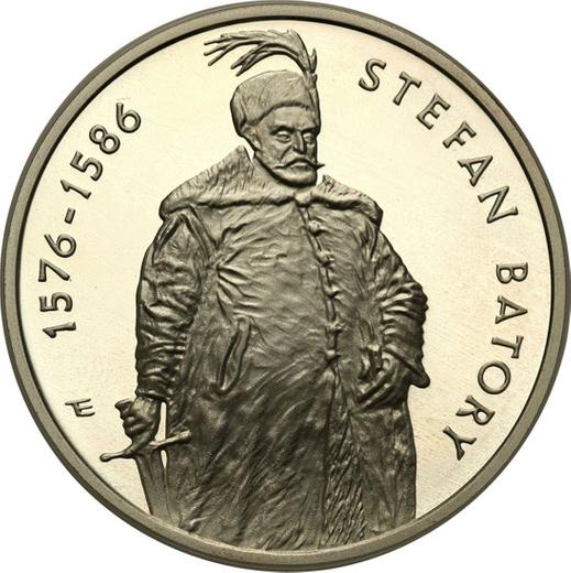 Reverso 10 eslotis 1997 MW ET "Esteban I Báthory" Retrato de medio cuerpo - valor de la moneda de plata - Polonia, República moderna