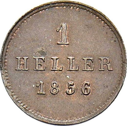 Reverso Heller 1856 - valor de la moneda  - Baviera, Maximilian II