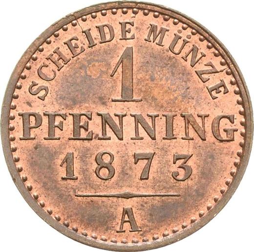 Reverso 1 Pfennig 1873 A - valor de la moneda  - Prusia, Guillermo I