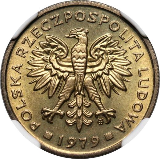 Anverso 2 eslotis 1979 MW - valor de la moneda  - Polonia, República Popular
