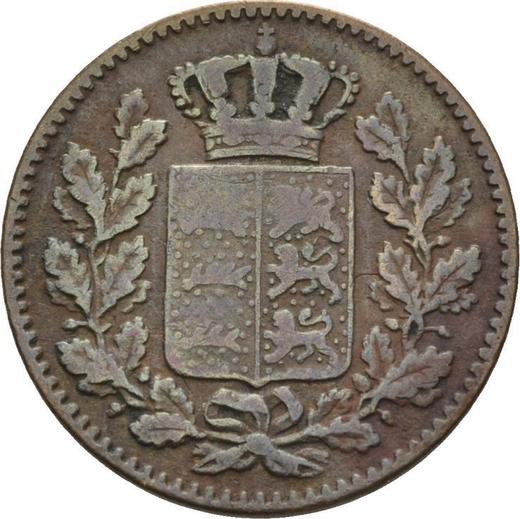 Obverse 1/2 Kreuzer 1861 "Type 1858-1864" -  Coin Value - Württemberg, William I