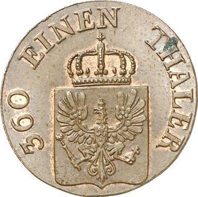 Аверс монеты - 1 пфенниг 1844 года A - цена  монеты - Пруссия, Фридрих Вильгельм IV