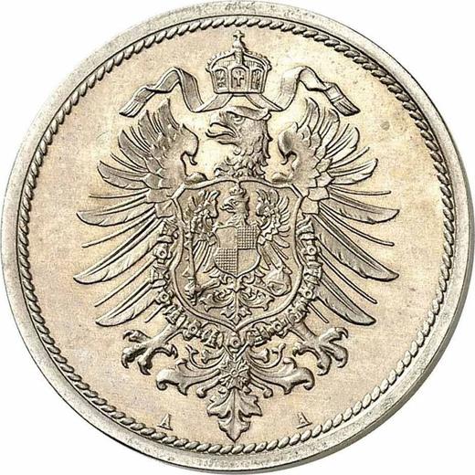 Реверс монеты - 10 пфеннигов 1876 года A "Тип 1873-1889" - цена  монеты - Германия, Германская Империя