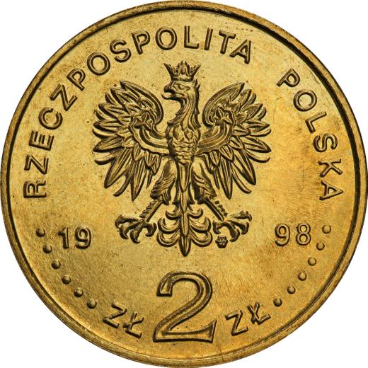 Аверс монеты - 2 злотых 1998 года MW ET "Сигизмунд III Ваза" - цена  монеты - Польша, III Республика после деноминации