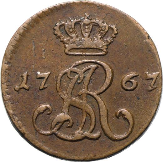 Аверс монеты - Полугрош (1/2 гроша) 1767 года G - цена  монеты - Польша, Станислав II Август