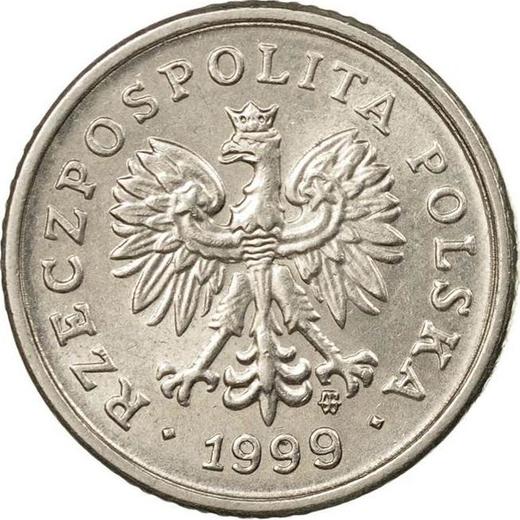 Аверс монеты - 10 грошей 1999 года MW - цена  монеты - Польша, III Республика после деноминации