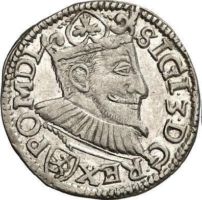 Obverse 3 Groszy (Trojak) 1595 "Wschowa Mint" - Silver Coin Value - Poland, Sigismund III Vasa