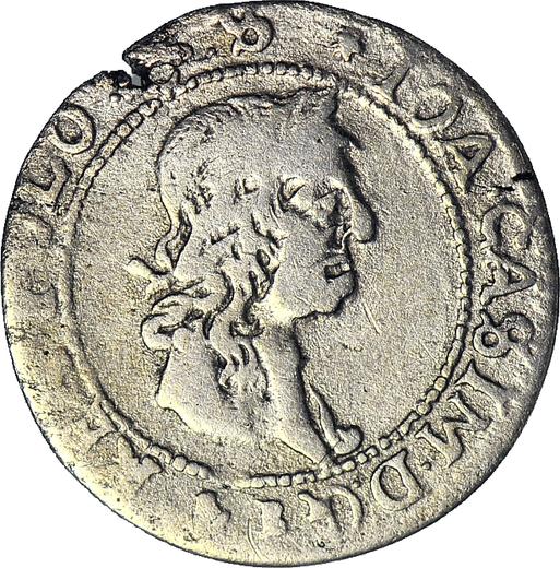 Аверс монеты - Трояк (3 гроша) 1664 года "Литва" - цена серебряной монеты - Польша, Ян II Казимир