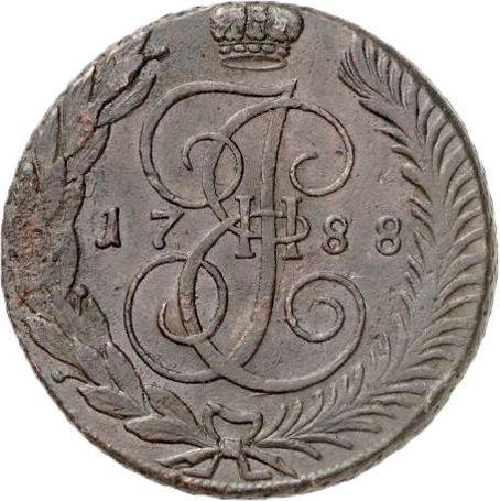 Reverso 5 kopeks 1788 ТМ "Ceca de Táurida" - valor de la moneda  - Rusia, Catalina II