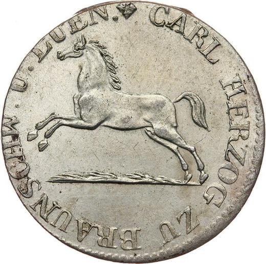 Obverse 1/12 Thaler 1827 CvC - Silver Coin Value - Brunswick-Wolfenbüttel, Charles II