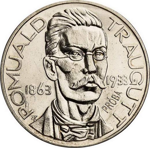 Реверс монеты - Пробные 10 злотых 1933 года ZTK "Ромуальд Траугутт" С надписью PRÓBA - цена серебряной монеты - Польша, II Республика