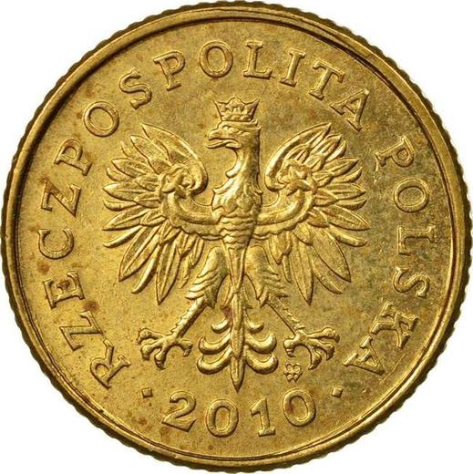 Awers monety - 1 grosz 2010 MW - cena  monety - Polska, III RP po denominacji