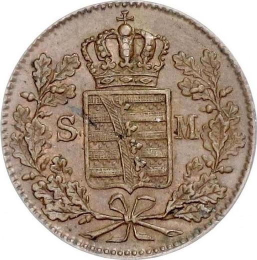 Avers 1 Pfennig 1842 - Münze Wert - Sachsen-Meiningen, Bernhard II