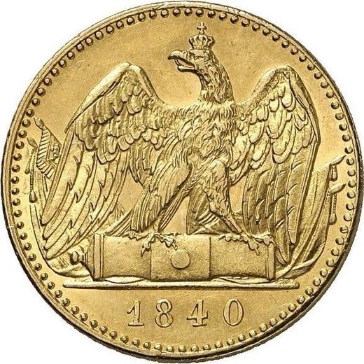 Реверс монеты - 2 фридрихсдора 1840 года A - цена золотой монеты - Пруссия, Фридрих Вильгельм III