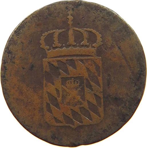 Аверс монеты - 1 пфенниг 1807 года - цена  монеты - Бавария, Максимилиан I