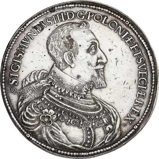Аверс монеты - 2 талера 1617 года II VE - цена серебряной монеты - Польша, Сигизмунд III Ваза
