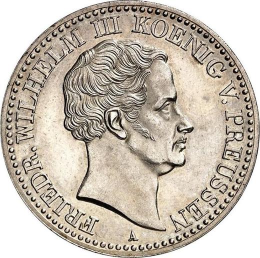 Anverso Tálero 1829 A "Minero" - valor de la moneda de plata - Prusia, Federico Guillermo III