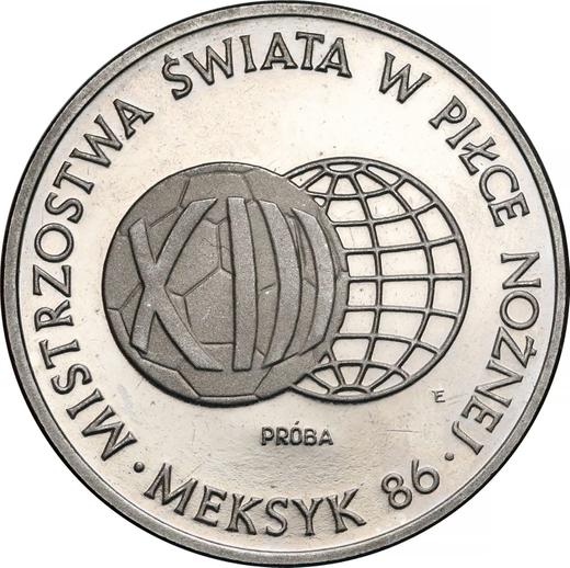 Реверс монеты - Пробные 1000 злотых 1986 года MW ET "XIII Чемпионат мира по футболу - Мексика 1986" Никель - цена  монеты - Польша, Народная Республика