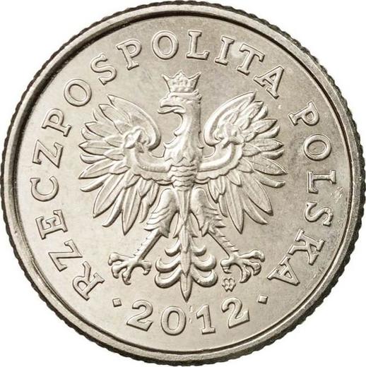 Аверс монеты - 50 грошей 2012 года MW - цена  монеты - Польша, III Республика после деноминации