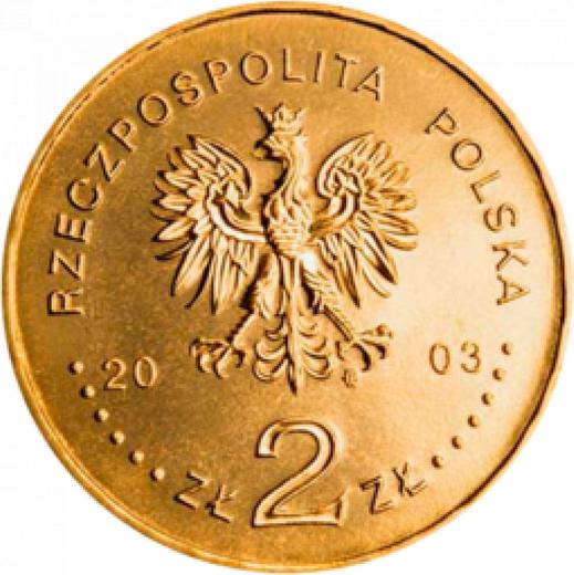 Аверс монеты - 2 злотых 2003 года MW AN "Генерал Станислав Мачек" - цена  монеты - Польша, III Республика после деноминации