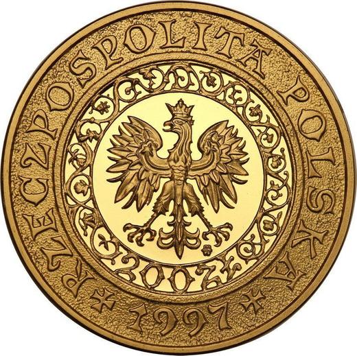 Аверс монеты - 200 злотых 1997 года MW ET "Тысячелетие со дня смерти Святого Войцеха" - цена золотой монеты - Польша, III Республика после деноминации