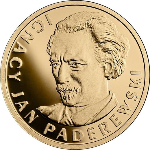 Reverso 100 eslotis 2018 "Ignacy Jan Paderewski" - valor de la moneda de oro - Polonia, República moderna