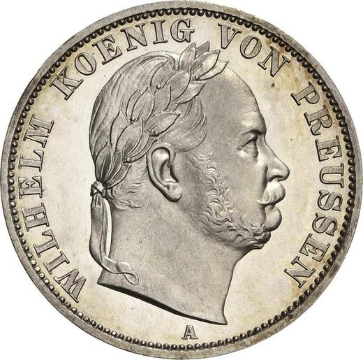 Аверс монеты - Талер 1866 года A "Победа в войне" - цена серебряной монеты - Пруссия, Вильгельм I