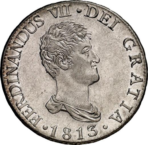 Avers 8 Reales 1813 M IG "Typ 1812-1814" - Silbermünze Wert - Spanien, Ferdinand VII