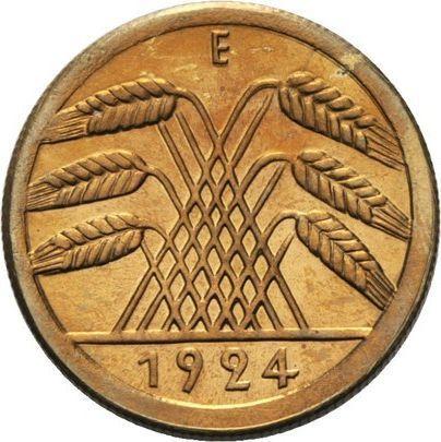 Reverso 50 Rentenpfennigs 1924 E - valor de la moneda  - Alemania, República de Weimar