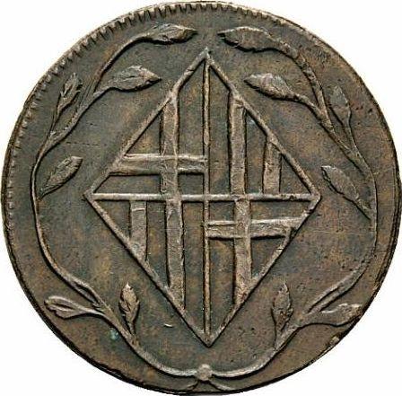 Аверс монеты - 4 куарто 1812 года - цена  монеты - Испания, Жозеф Бонапарт