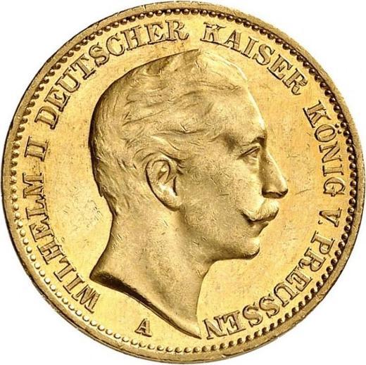Аверс монеты - 20 марок 1912 года A "Пруссия" - цена золотой монеты - Германия, Германская Империя