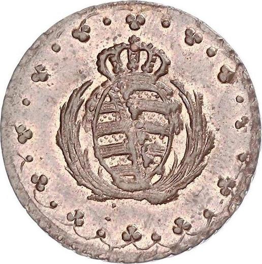 Аверс монеты - 1 пфенниг 1808 года H - цена  монеты - Саксония-Альбертина, Фридрих Август I