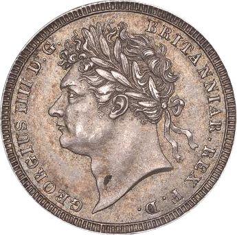 Anverso 3 peniques 1823 "Maundy" - valor de la moneda de plata - Gran Bretaña, Jorge IV